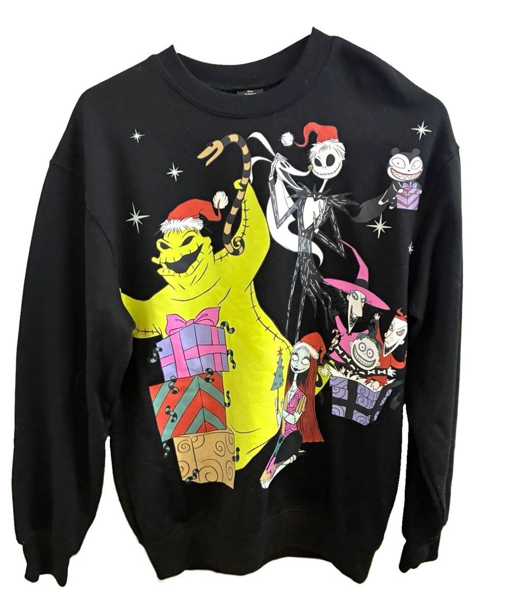 Disney Nightmare Before Christmas Logo Graphic Crewneck Sweatshirt XXS